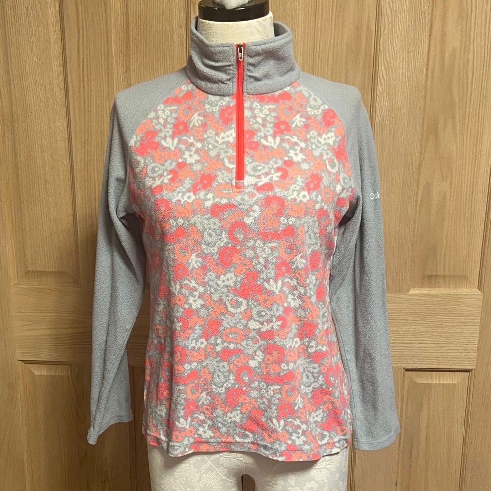 Columbia Women's Floral Quarter-Zip Top